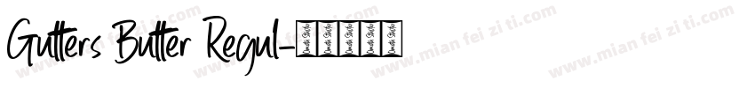 Gutters Butter Regul字体转换